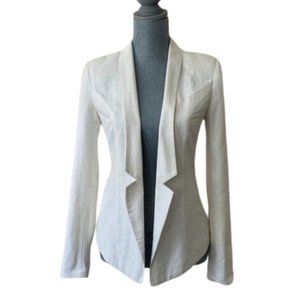 Central Park West White Linen blazer